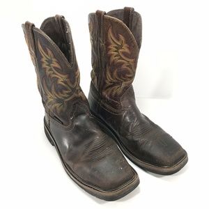 Justin Steel Square Toe Original Work Boots